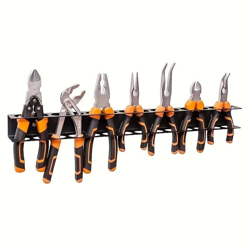 Metal Tool Rack, Space-Saving Screwdriver Pliers Organizer, Wall-Mounted Floating Shelf, Multi-Functional Garage Storage Rack