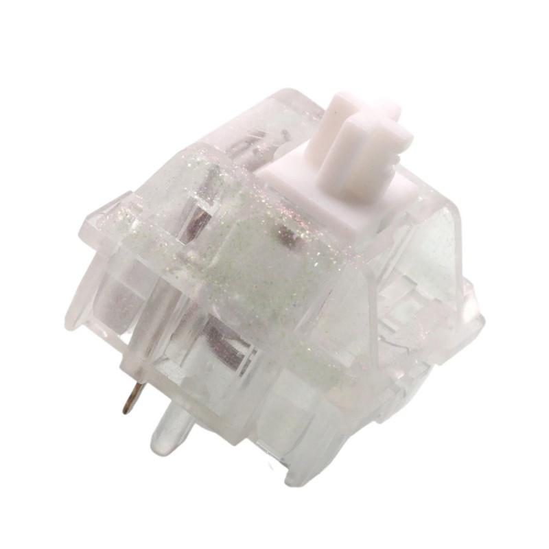 Mirror Silent Tactile Switches Pre-Lubed 5-Pin HotSwap KT0 Stem KTT for MX Mechanical Keyboard