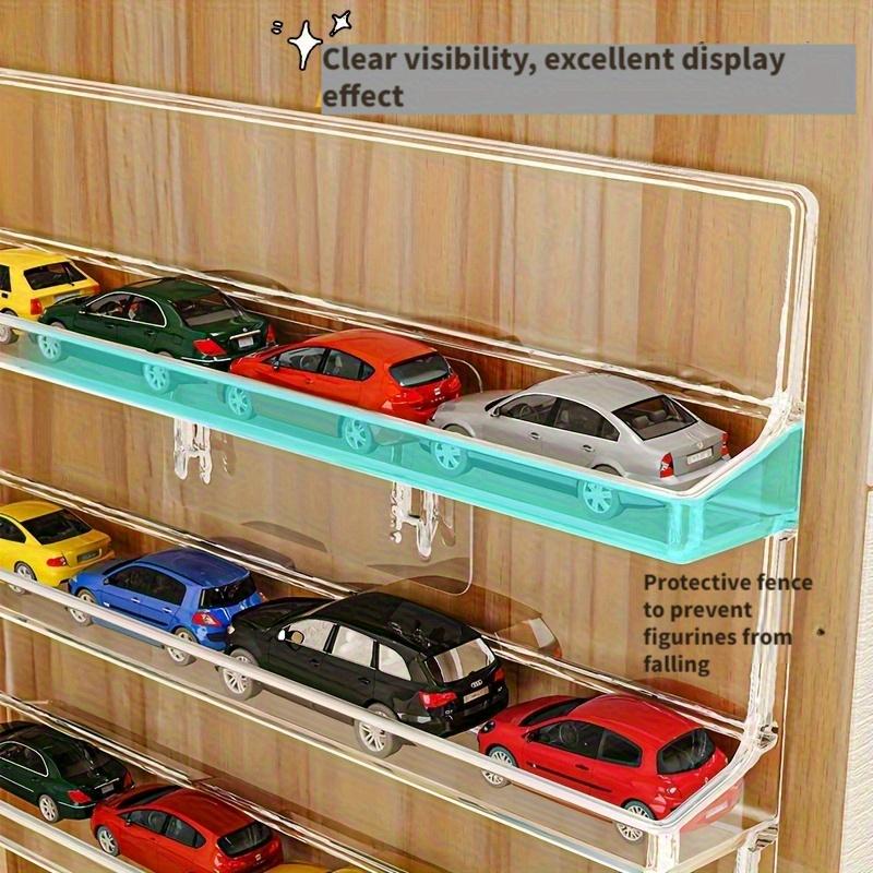 Model Multi-Layer Transparent Wall-Mounted Display Stand, Practical Storage Rack