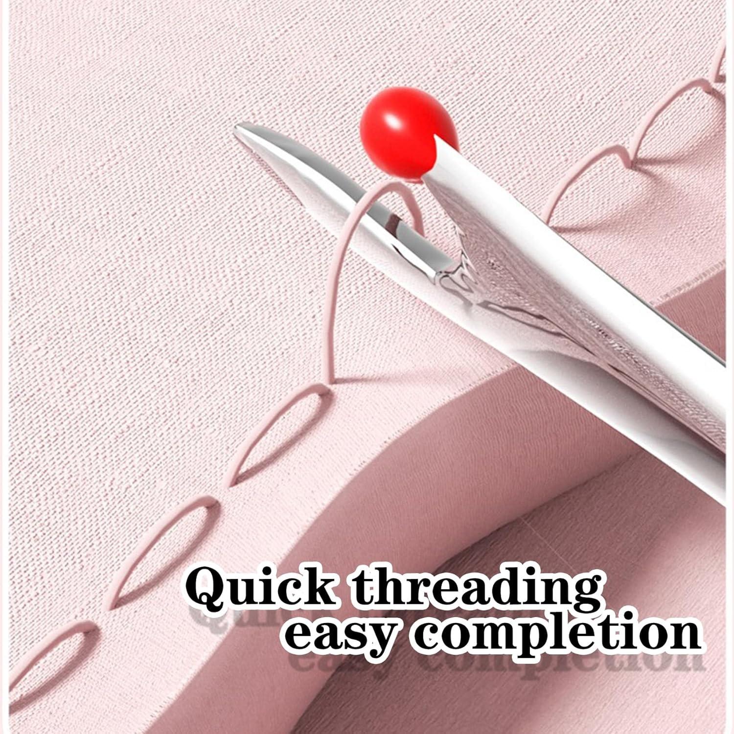 Multifunctional Sewing Needle Threader, Quick Line Removal Tool for Seniors, Portable and Easy Storage, Comfortable Grip, Compact Design