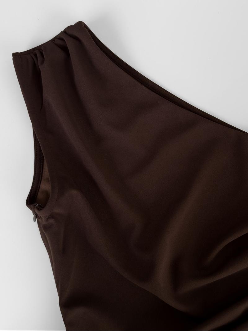 Women's One-Shoulder Satin Evening Gown, Long Bodycon Dress, Elegant Party Wear, Wedding Guest, High Waist Slimming, Asymmetrical Neckline, Bodycon Fit Dress Women's One-Shoulder Satin Evening Gown, Long Bodycon Dress, Elegant Party Wear, Wedding Guest, High Waist Slimming, Asymmetrical Neckline, Bodycon Fit Dress