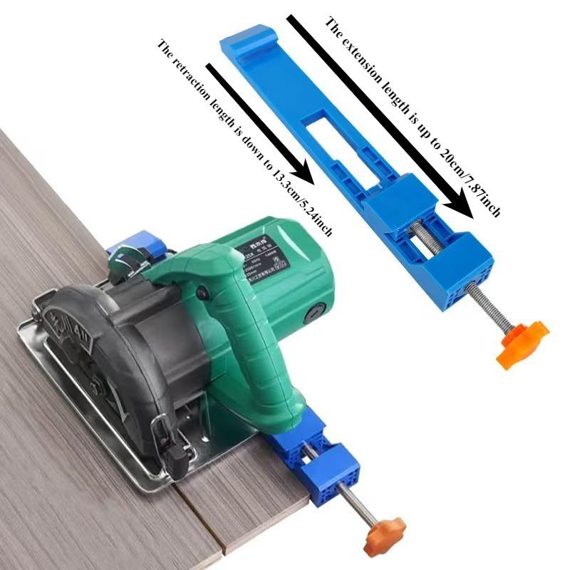 Adjustable Cutting Machine Base + Three Saw Blades, Precision Wood Cutting Guide, New Electric Circular Saw Milling Clamp