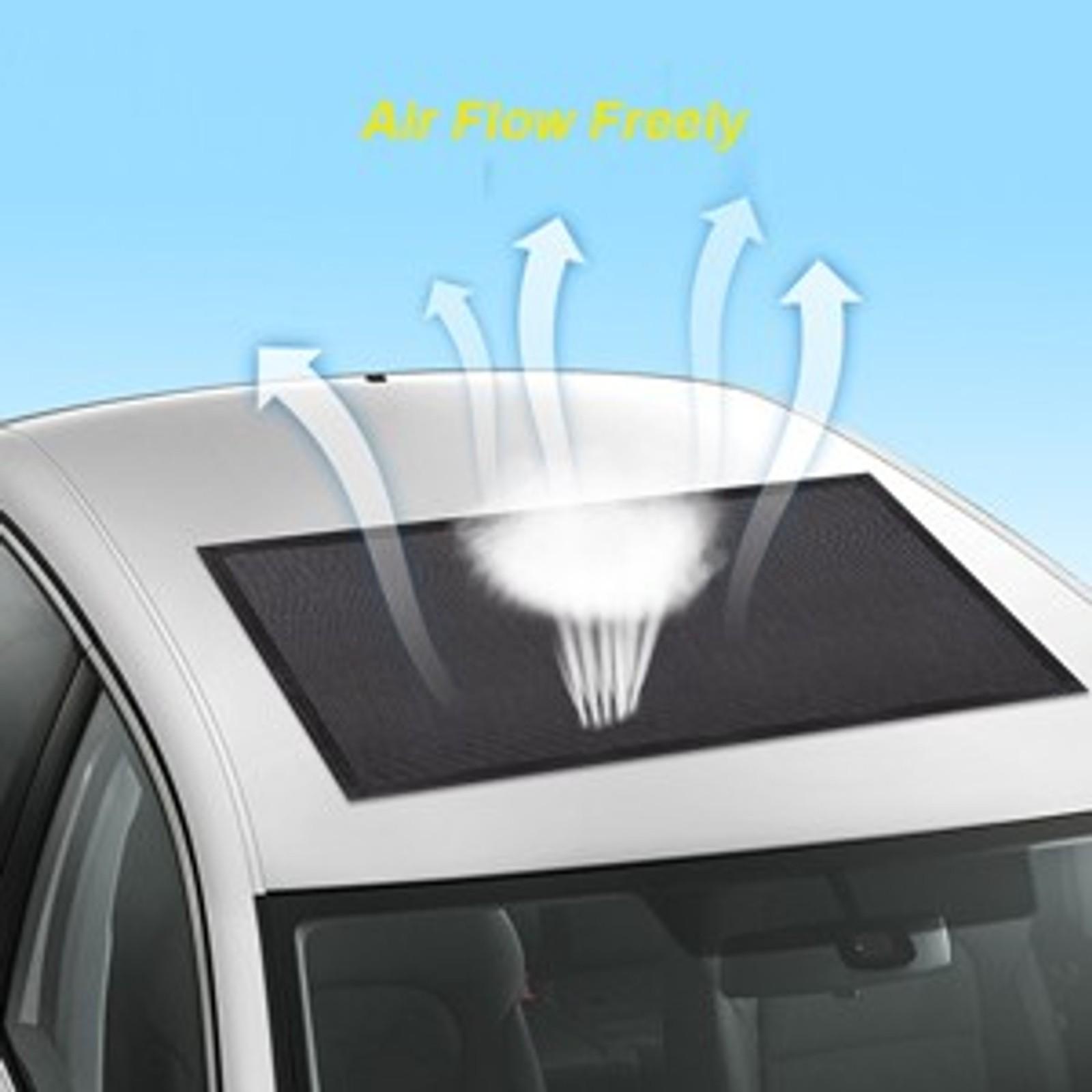 Magnetic Car Sunroof Shade Breathable Mesh Cover for Camping with UV Protection, Quick Install Moonroof & Side Window Sun Shade for SUV Truck Van Car Camping EssentialsGift