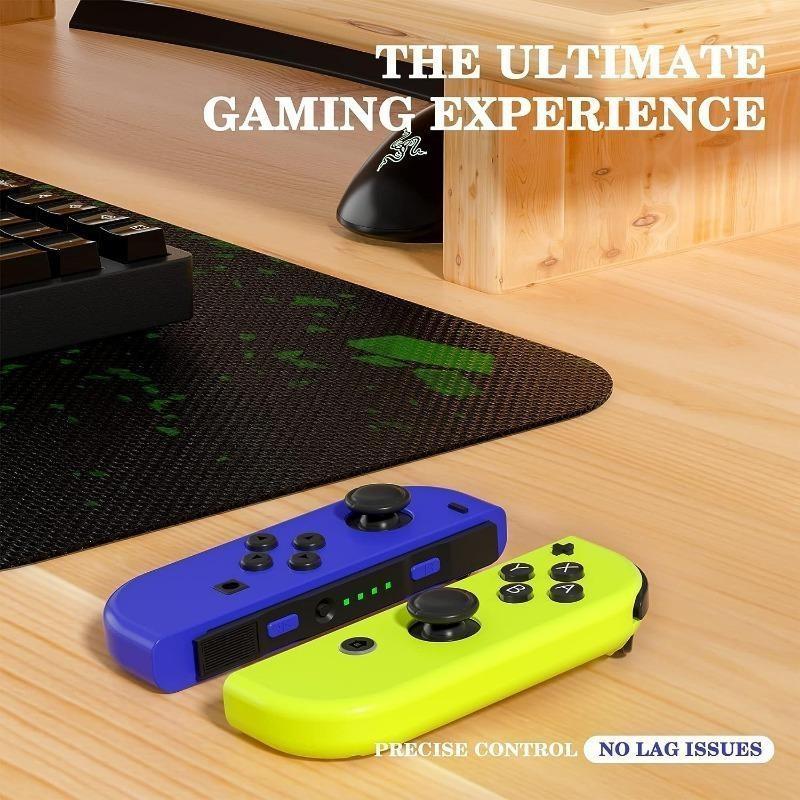 Wireless Controller for Game Handheld, Compatible with Switch Lite Oled, Dual Vibration Function, Cool Replacement Accessory