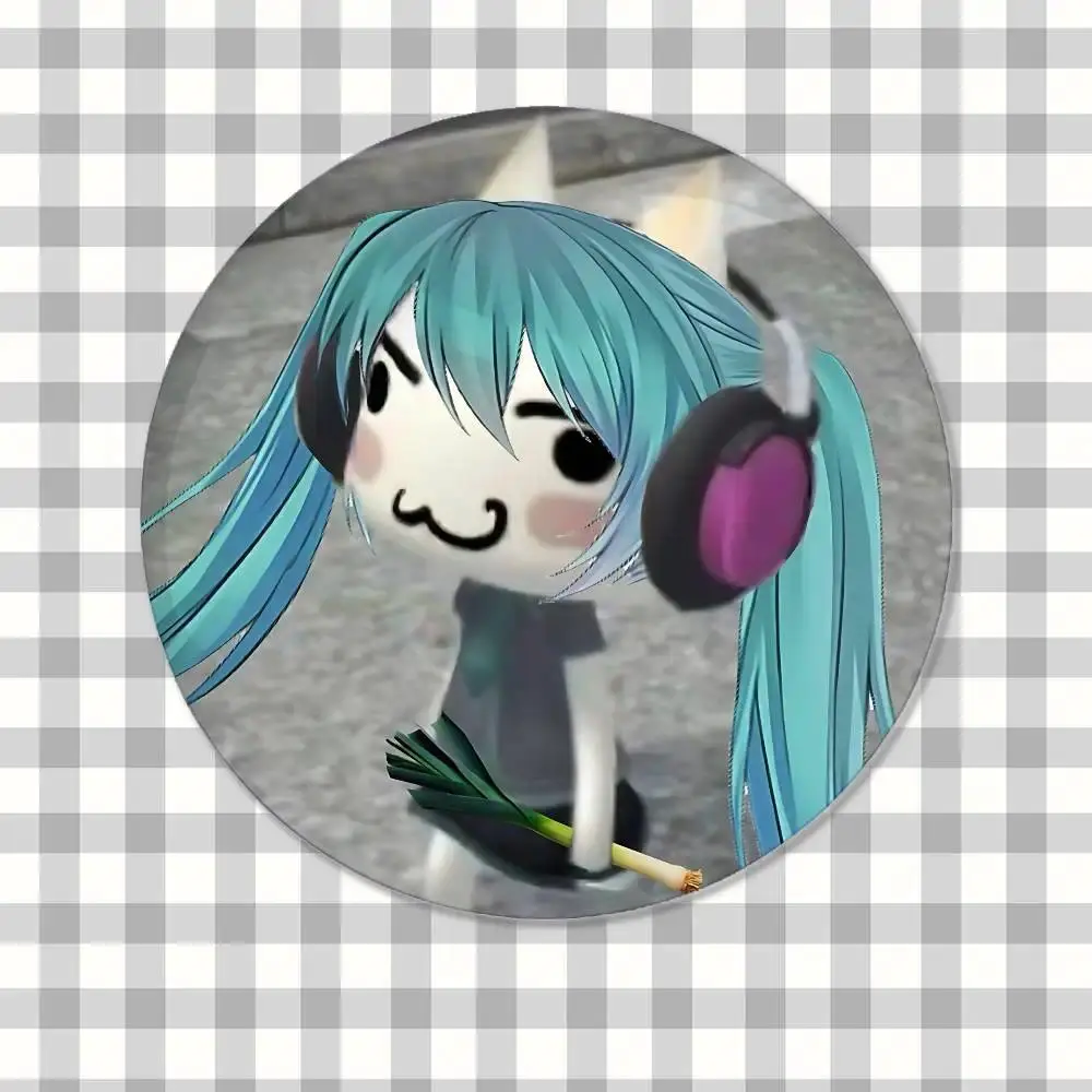 Cute Anime-H-hatsune-MikuS Kawaii Badge Pins For Friend, Backpack, Clothing, Collectible Accessories, Jewelry Gift