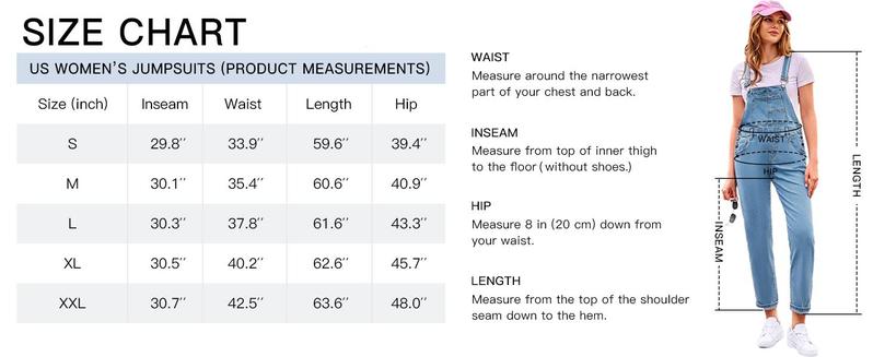 Imily Bela Womens Denim Bib Overalls Barrel Leg Adjustable Strap Jean Pants Jumpsuits with Pockets
