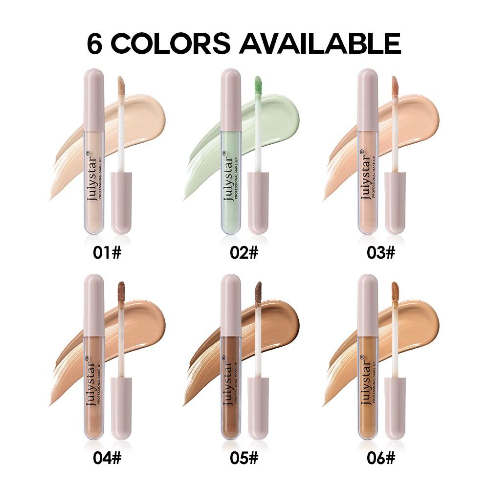 Julystar Multi-Color Concealer Liquid, Matte Finish, Natural Fit, Lightweight Hydrating Texture, Covers Imperfections, Multi-Pack