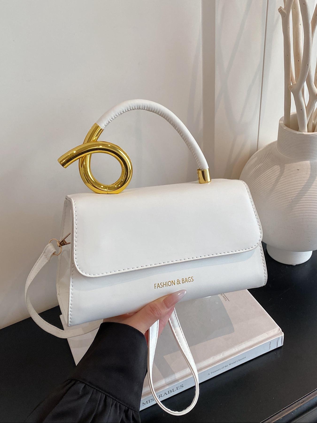 New Women's Handbag, Solid Color Flap Design, Elegant Small Square Bag, Crossbody Bag, Perfect for Office and Casual Outdoors Daily Use