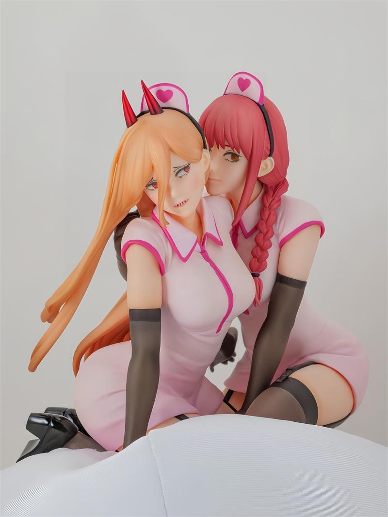 13cm Nurse Power & Makima Anime Action Figure Model, Collectible Figurine, Desktop Decor Figures, Figurines for Collectors, Toy Statue for Desktop Decoration 13cm Nurse Power & Makima Anime Action Figure Model, Collectible Figurine, Desktop Decor Figures, Figurines for Collectors, Toy Statue for Desktop Decoration