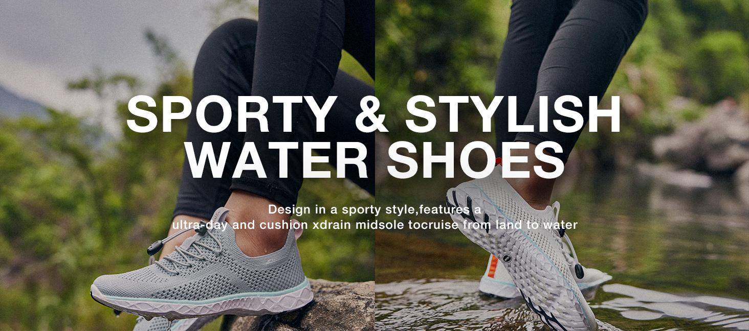 KOLILI Women's Quick Dry Watershoes Aqua Sock Barefoot for Beach Swim River Pool Lake Hiking Kayaking Surfing Best for Water Sports Travel & Walk KOLILI Women's Quick Dry Watershoes Aqua Sock Barefoot for Beach Swim River Pool Lake Hiking Kayaking Surfing Best for Water Sports Travel & Walk