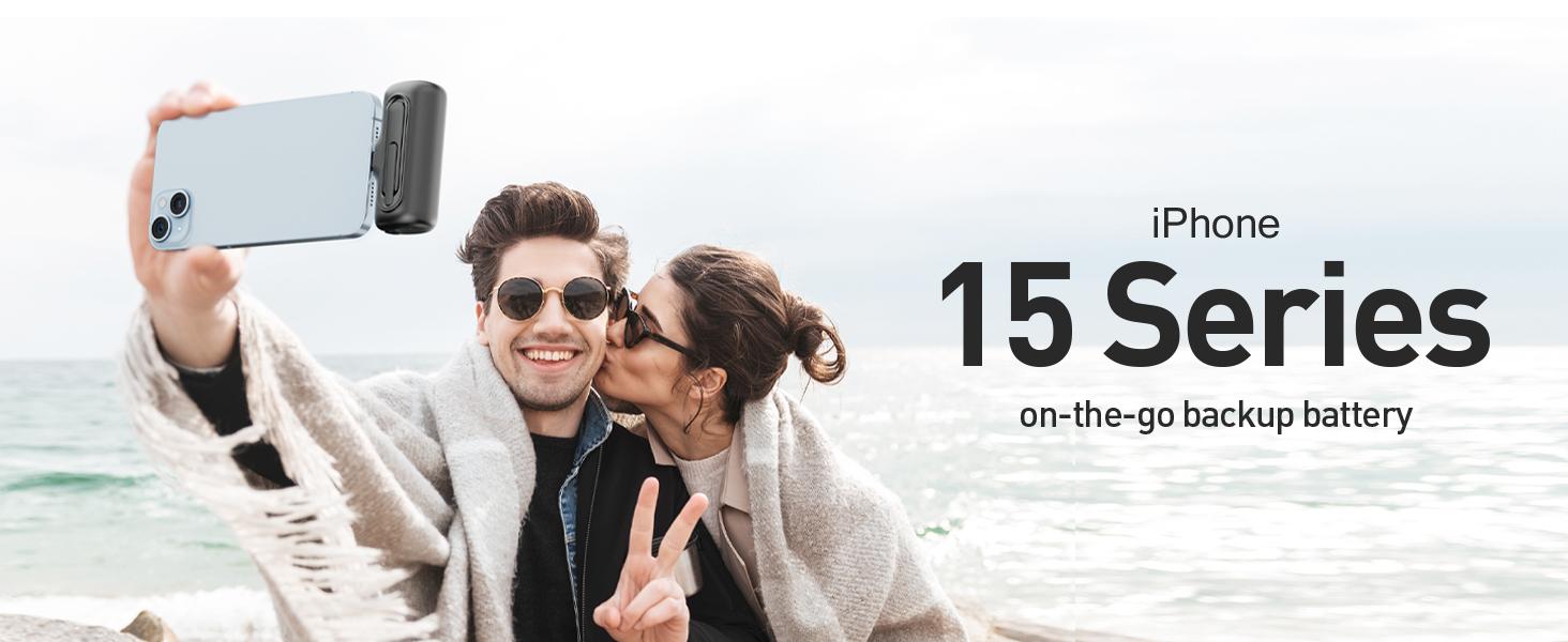 iWALK 20W PD Mini Charger 5000mAh Capacity Fast Charge for iPhone/Samsung Daily Carry White Portable Charger, Power Bank Charging Compact   power bank magnetic power bank Foldable Smartphone Metal Chargeable Cable