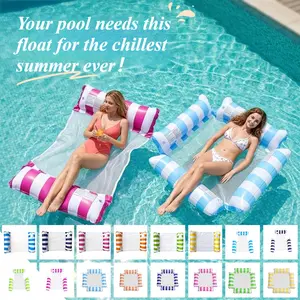 Outdoor Inflatable Floating Bed — Foldable Water Lounger, Swimming Mattress, and Floating Hammock