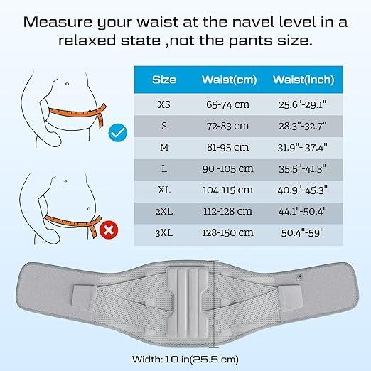 NEENCA Compression Back Brace for Lower Back Pain, Herniated Disc, Lumbar Strain – Breathable Lumbar Support for Work, Lifting, Sciatica, Scoliosis