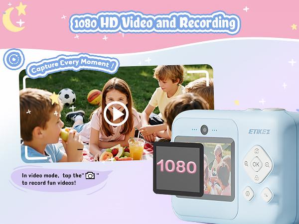 Instant Print Camera for Kids, HD Digital Camera, Christmas Birthday Gifts for Kids, Portable Toy Camera with 32GB SD Card & 3 Rolls Printing Paper Instant Print Camera for Kids, HD Digital Camera, Christmas Birthday Gifts for Kids, Portable Toy Camera with 32GB SD Card & 3 Rolls Printing Paper