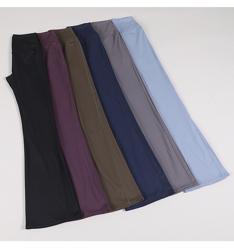 Slimming flared yoga pants, high-waisted butt-lifting wide-leg pants for outdoor fitness, Pilates, and body shaping