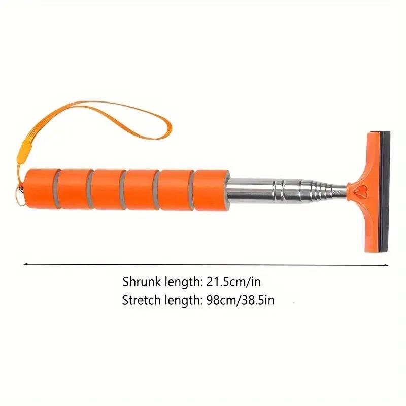 Extendable Windshield Wiper, Long Pole Car Rearview Mirror Wiper, Universal Car Accessories, Portable Car Lens Raindrop Cleaner, Car Detailing Accessories