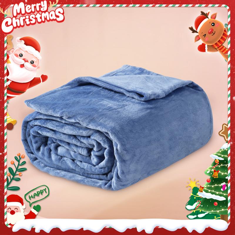 VIZIM All Season Fleece Blanket, Soft Flannel Throw Blanket for Bed Sofa Couch & Travel, Breathable 270GSM Cozy Blanket, Twin Full Queen King Sizes, Alternative to Heated Blankets