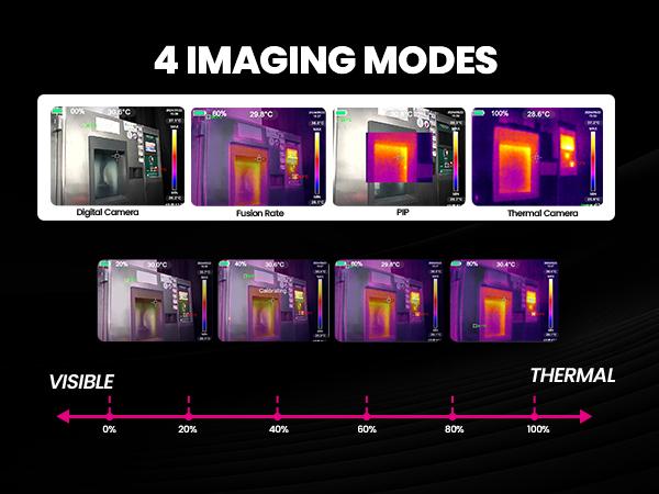 Thermal Imaging Camera, MILESEEY Handheld 256*192 IR Resolution Thermal Imager, 3.5 Inch LCD Display IP65 Waterproof Rechargeable 6 Palettes Thermal Camera with Auto Track Cold and Hot Spots Function Christmas gifts