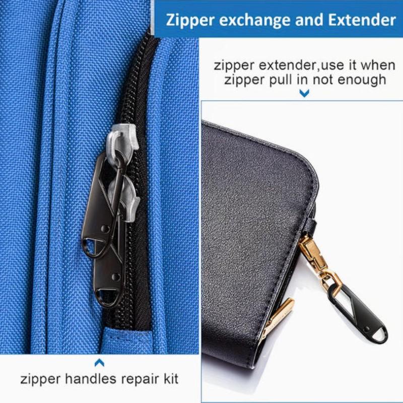 Detachable Sliding Zipper Pulls, Universal Replacement Zippers, Easy Installation, Suitable for Bags, Clothes, Backpacks, DIY Crafts