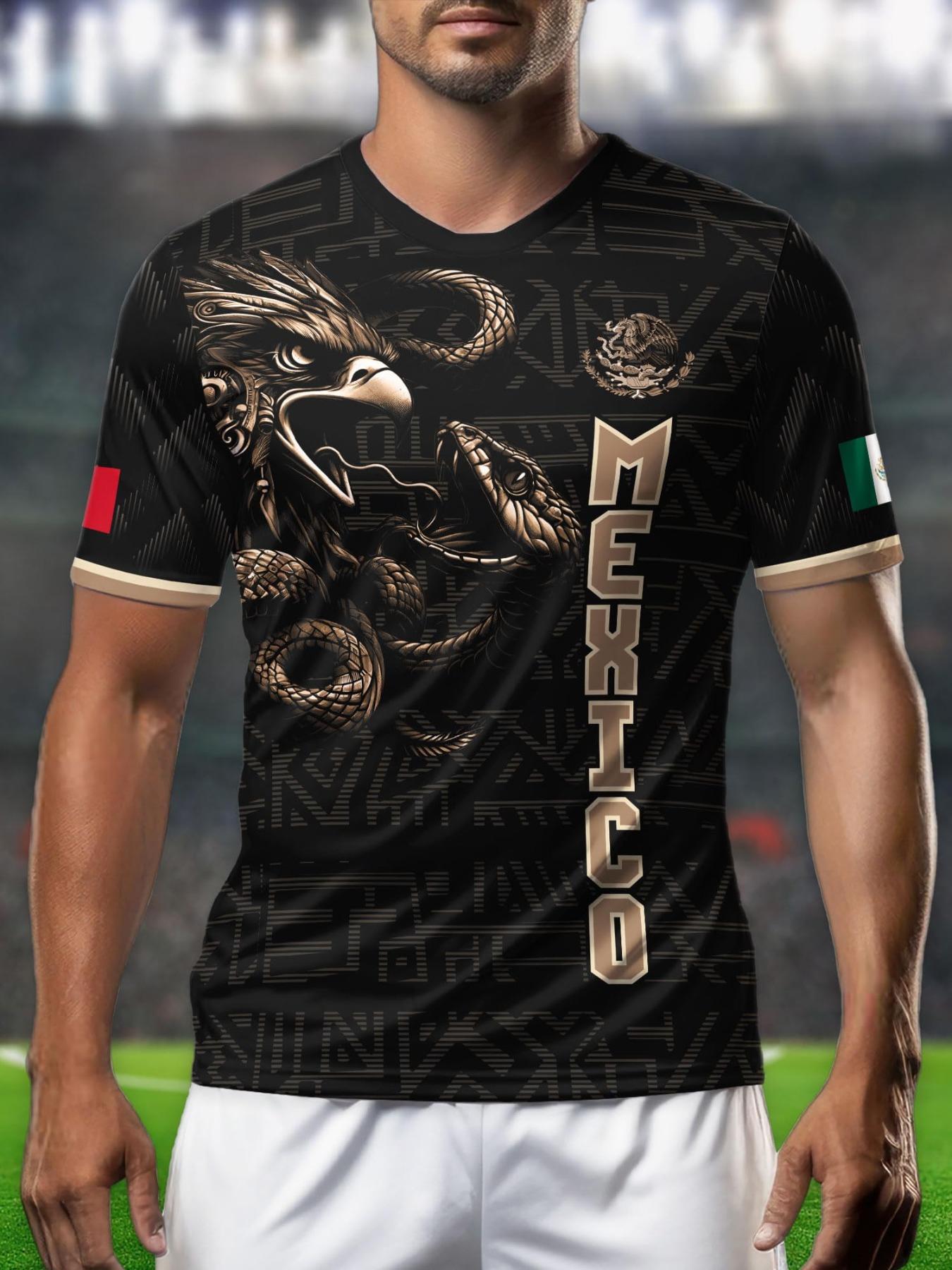 Mexico World Cup Short Sleeve T-Shirt, Breathable Quick-Dry Sports Fabric, Casual Fitted Ombre Design, Unisex Long Tee for All Seasons, Athletic Sports Clothing Mexico World Cup Short Sleeve T-Shirt, Breathable Quick-Dry Sports Fabric, Casual Fitted Ombre Design, Unisex Long Tee for All Seasons, Athletic Sports Clothing