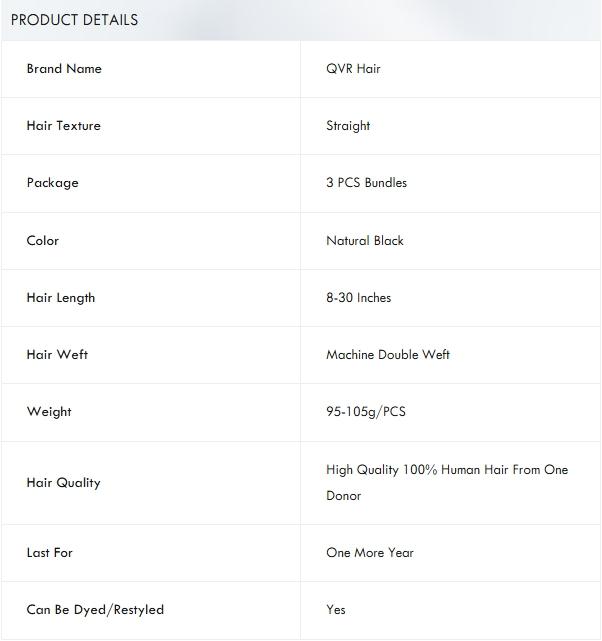 QVR Loose Body Wave 1 PCS Bundles  Hair Weave Bundles  Human Hair Bundles Raw Hair Extensions Wigs Curly Wavy