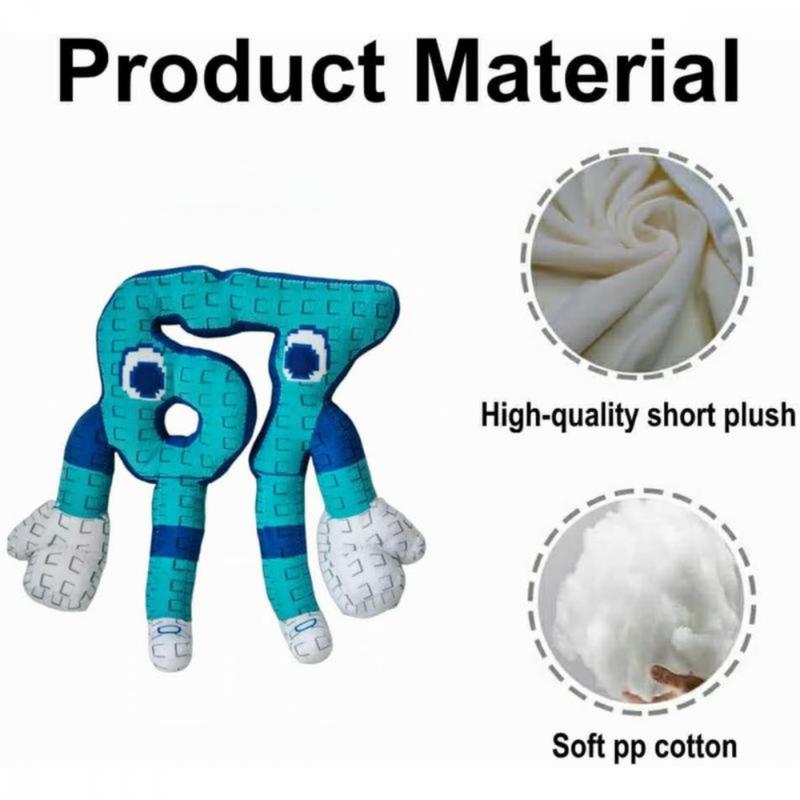 Trending Brainrot 67 Plush 9.8inches Six-Seven Meme Character, Soft Pixel Plush for Instagram, TikTok Collectors, Stuffed Animal