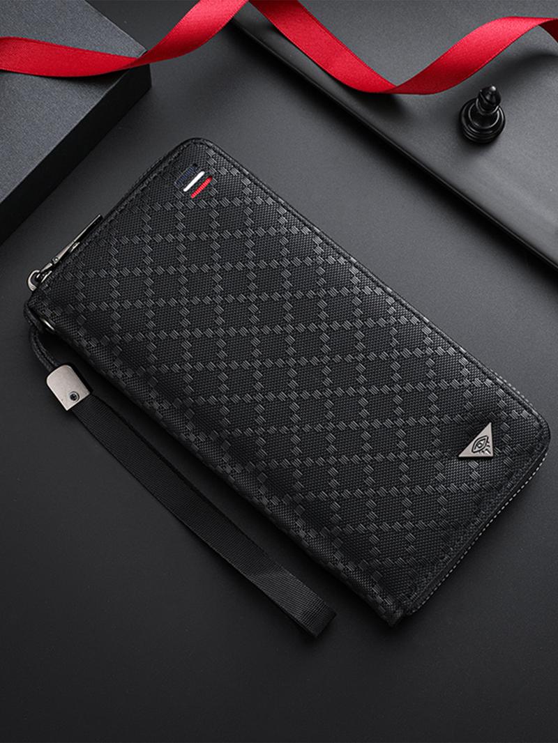 Men's Long Zipper Wallet with Business Card Holder, Perfect for Valentine's Day, Spring Summer Holidays, Travel, Christmas, Graduation Gifts, Durable Fashion Wallet