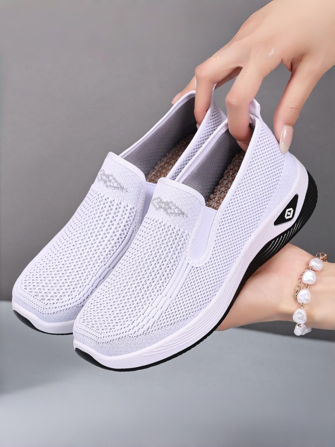 Women's Running and Walking Shoes, Air Cushion Sport Casual Shoes, Breathable Mesh Design, Lightweight Anti-Slip Sole, Ideal for Gym and Jogging