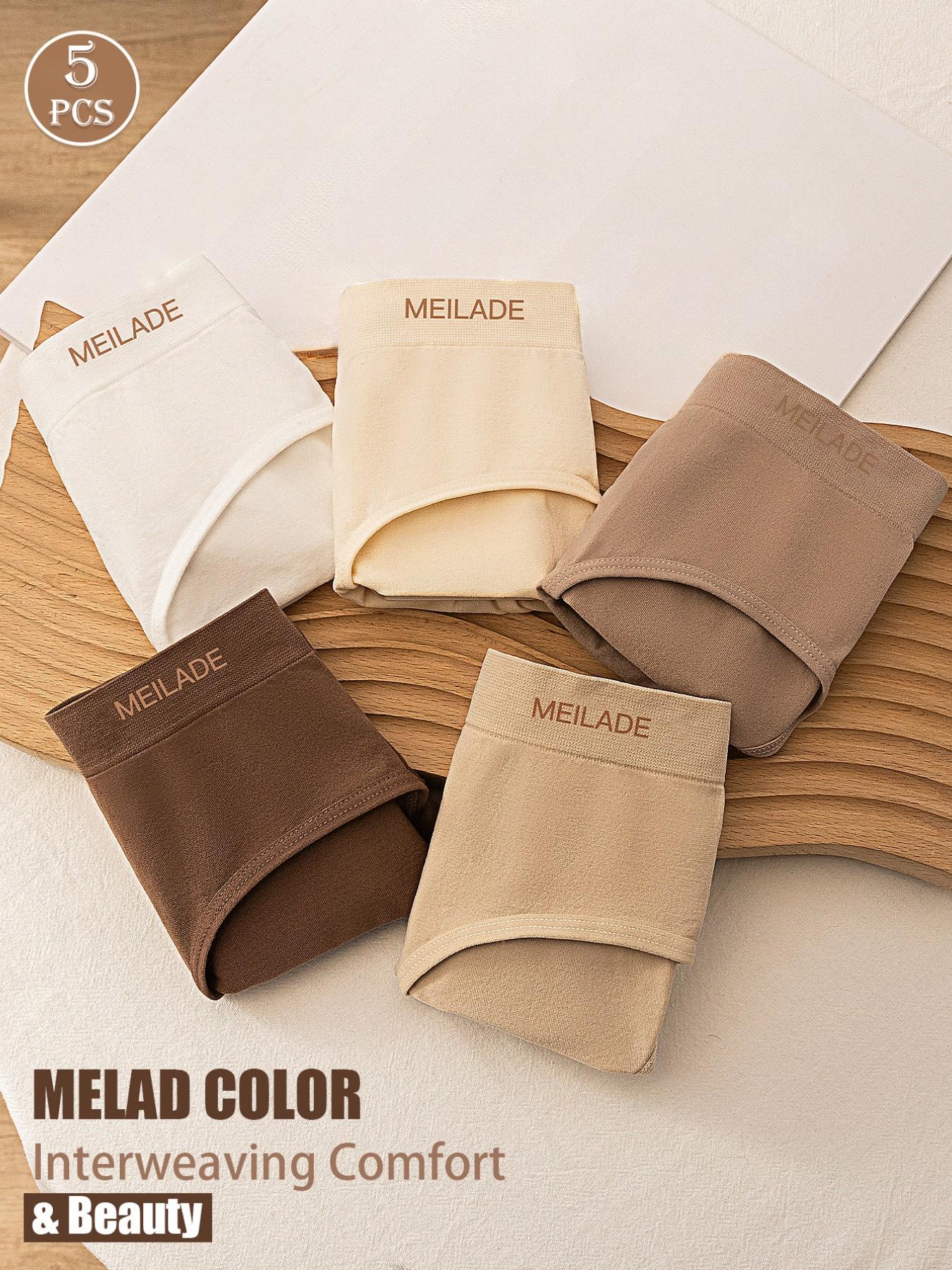 Women's Seamless Panties, Mid-Waist Design, Maillard Color, Lifting Butt Effect, High-Elasticity Fabric, Comfortable & Breathable