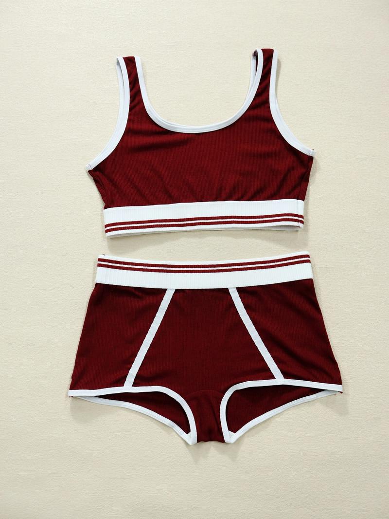 Women's Solid Wireless Bra & High Waist Panty Underwear Set, Basic Fashion Casual Breathable Comfortable Lingerie Set for Daily Wear, Underwear Set for All Seasons, Women's Underwear Set, Clothes, Casual Soft Panties