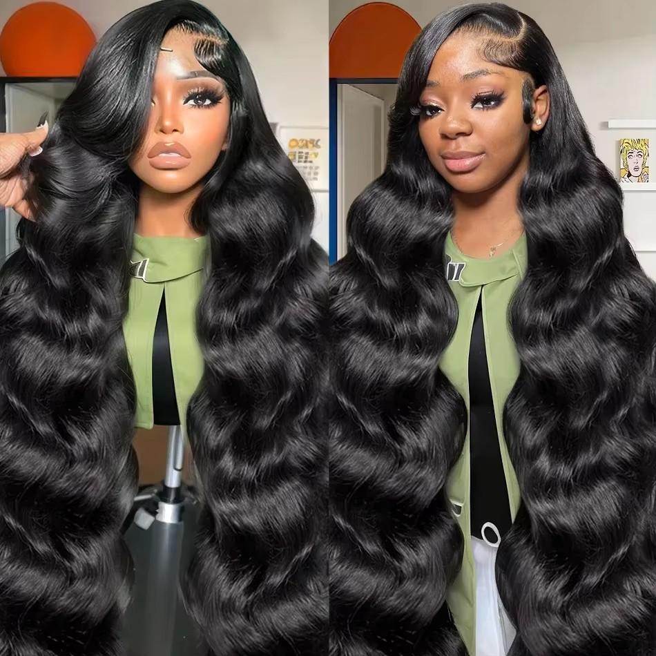 Highlight P4/27 Honey Blonde Body Wave Lace Front Wig 13x6 Brown Colored Human Hair Wigs with Baby Hair for Women 99J/Natural Black 180% Density