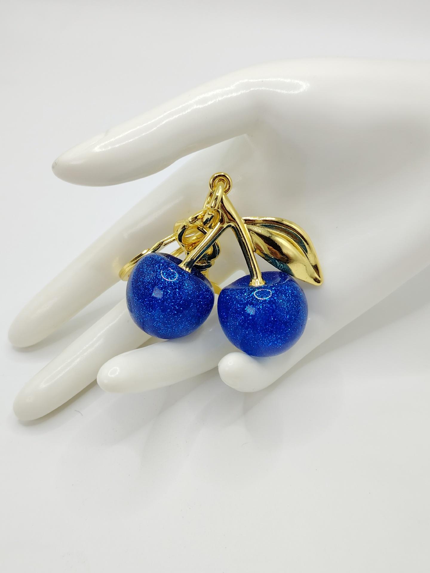 Cute Cherry Design Sparkly Bag Charm Lightweight Stylish Adorable Pendant for Women Girls Perfect Everyday Use Charming