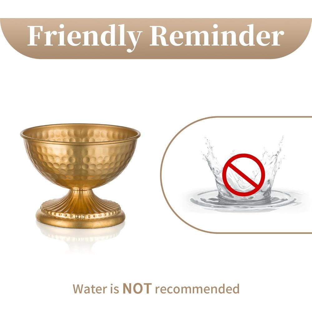 2/10pcs Gold Urn Vase for Flowers - Wedding Table Decoration Centrepieces Set of 2 Vintage Metal Vases for Artificial Flowers Small Hammered Vase for Birthday Party Christmas Anniversary