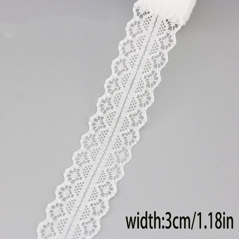 4.5m Lace Trim Roll, Multiple Styles, Ideal for Crafts and Decor, Sewing Accessories, Perfect for DIY Projects, Tablecloths, Curtains