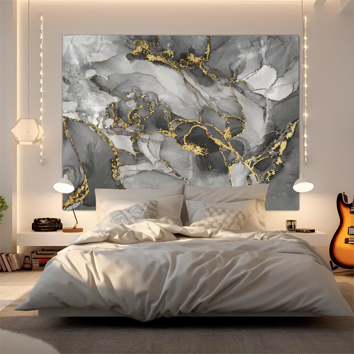 Marble Print Tapestry, Modern Luxury Wall Decor, Soft Fabric, Easy to Hang, Perfect for Bedroom and Living Room Background Decoration for Fluid Art Enthusiasts, Ideal Gift for Family and Friends