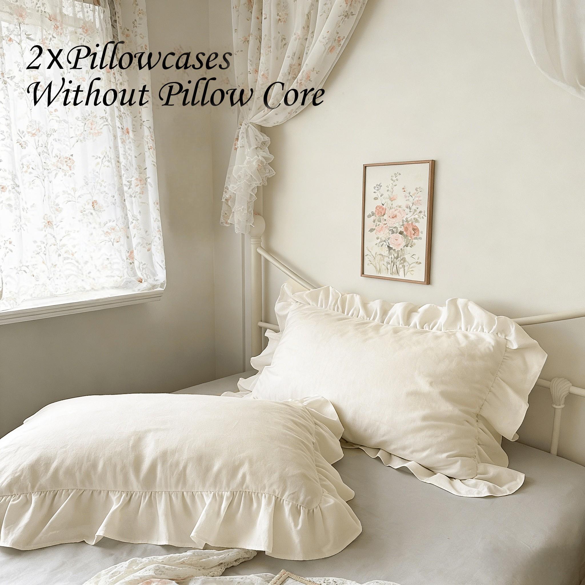 Solid Color Lace Pillowcases, Set of 2Pillow inserts not included.All-season essential bedding.Machine washable, soft and comfortable.Ideal for home, bedroom and dorm use.Elegant and stylish bedroom decor
