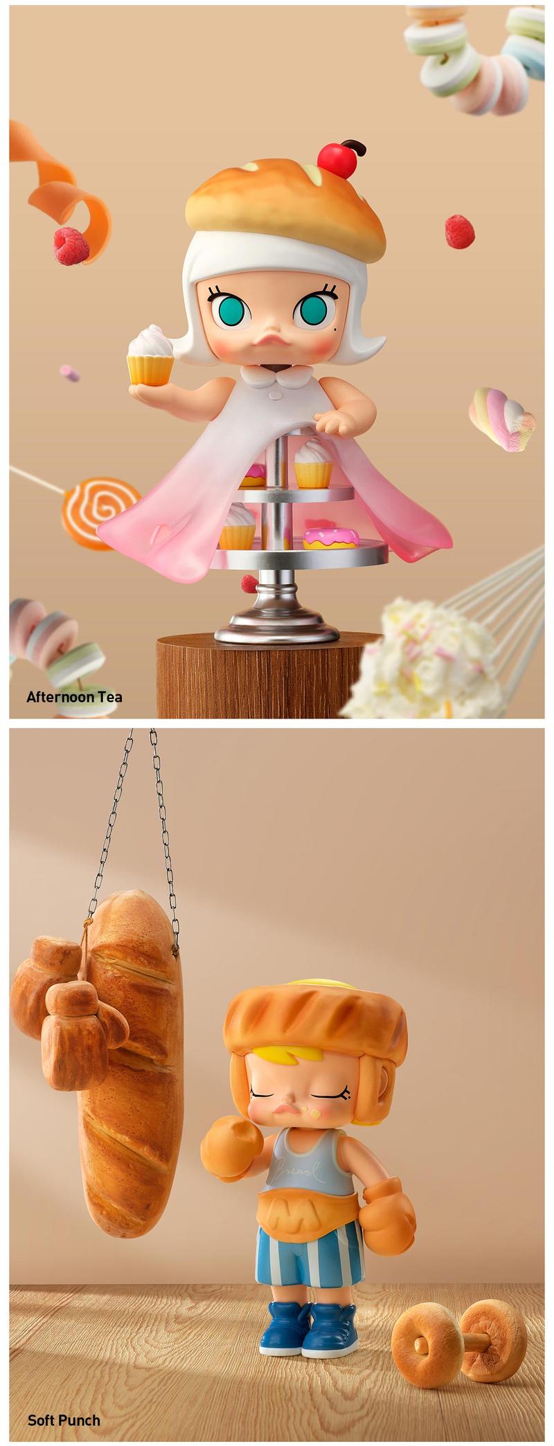 POP MART MOLLY Carb-Lover Series Figures POP MART MOLLY Carb-Lover Series Figures