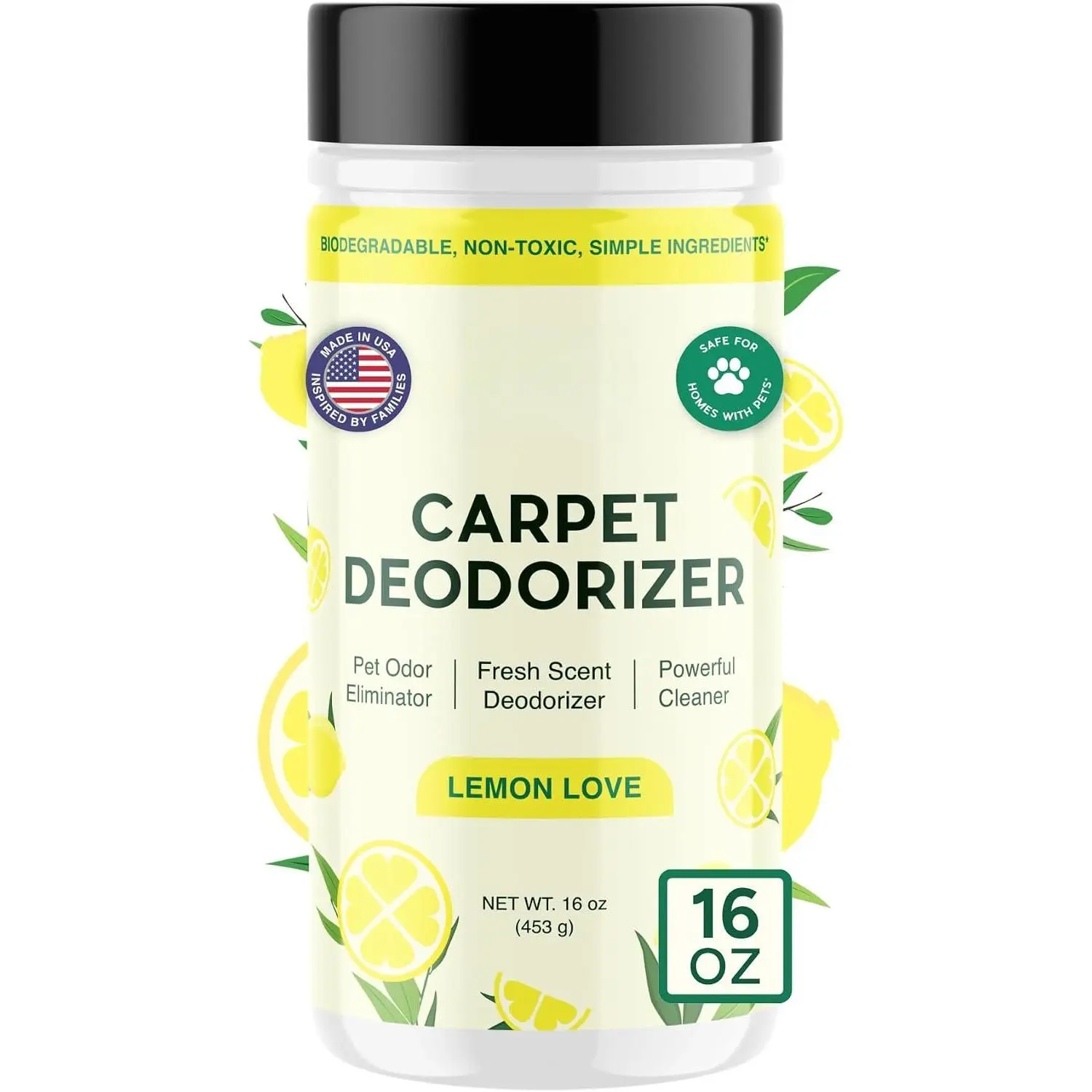 | Carpet Freshener & Deodorizer  | 16 oz  Odor  for  Odor &   |    Scent | Safe for Homes with Pets
