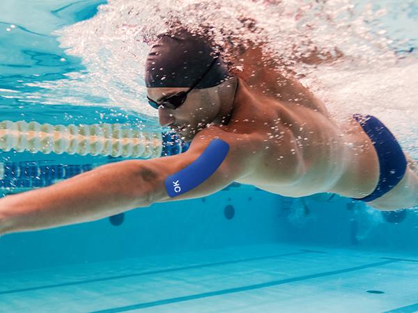 OK TAPE Precut Kinesiology Tape, 2 Rolls 40 Strips, Original Cotton Latex-Free, 2 in x 16.4 ft Waterproof Athletic Sports Tape for Knee Pain, Injuries & Sprains Back Taping