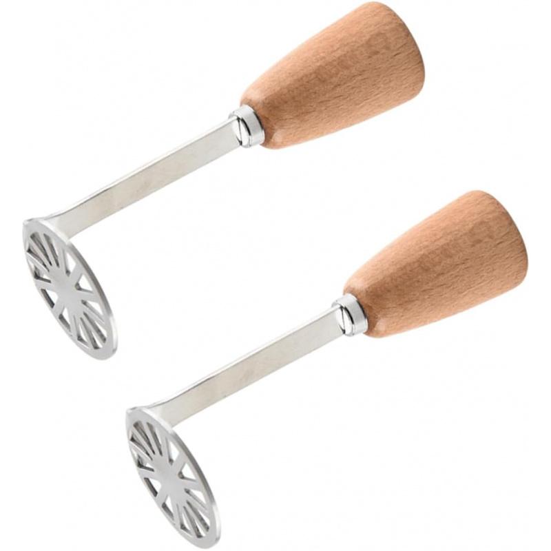 Stainless Steel Potato Masher for Home and Commercial Use, Durable and Easy to Use, Choose 1/2 Pieces, Perfect for Smooth Purees