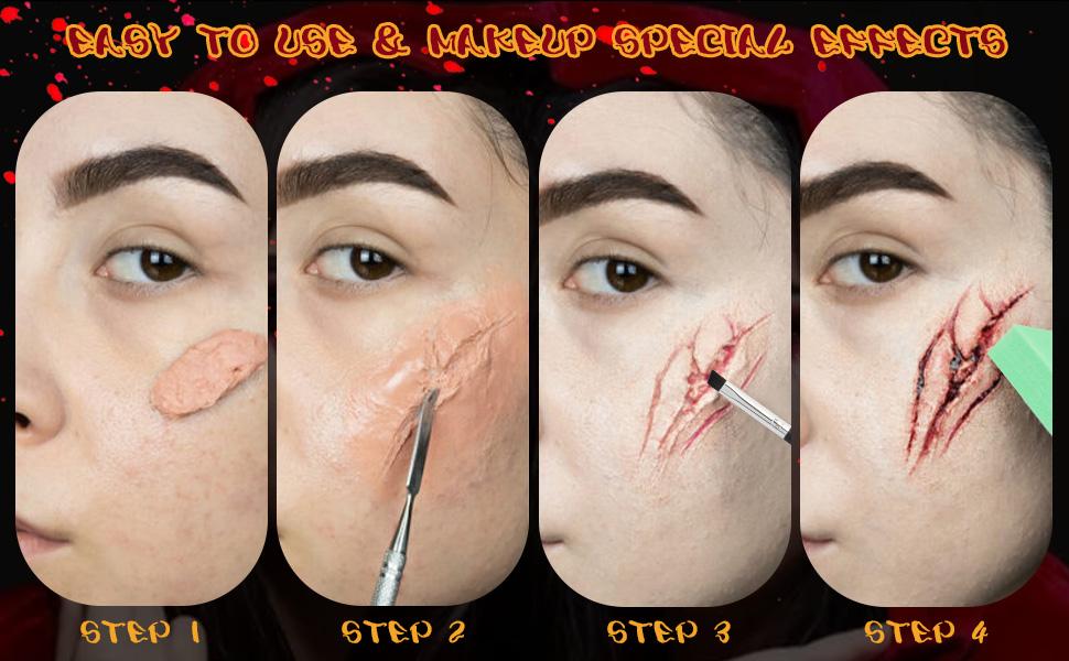 Special Effects SFX Makeup Kit-Bruise Makeup Face Body Painting Palette ...
