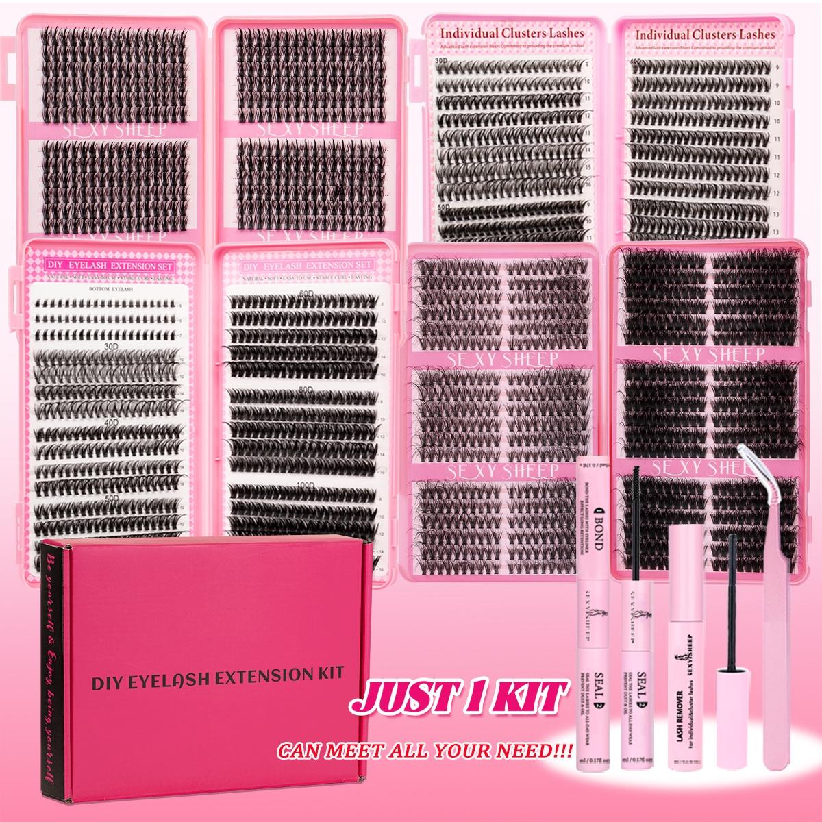 Lash Clusters | Fluffy False Eyelashes | Waterproof & Long-Lasting | Fashion Wet Look | Beginner-Friendly DIY | Salon-Grade Lash Extension Alternative | Flawless Voluminous Finish | Evil lash | Trendy Must-Have