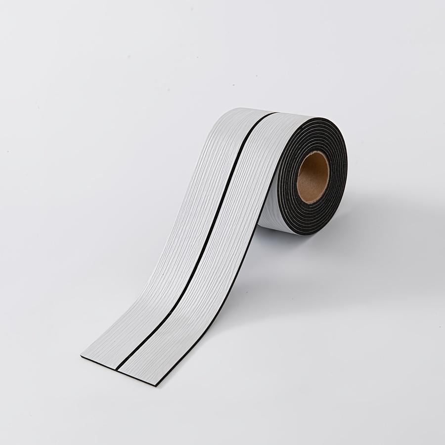 Self-Adhesive Baseboard Sticker Roll, Self Adhesive PVC, Ideal for Interior Walls, Door Frames, Ceilings, Floors, Bathrooms, Shower Areas, 118.11"x3.937"