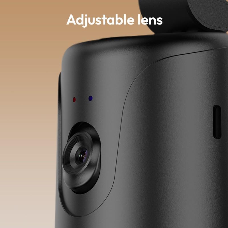 Compact 360° Auto Face Tracking Tripod & Selfie Stick - USB Rechargeable, Fast & Accurate for Vlogging, Live Streaming, Tracking Phone Holder Motion Sensing Phone Holder for Live Streaming, for All Mobile Phones