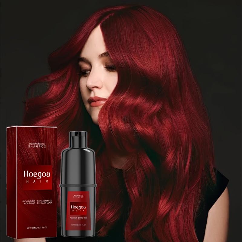 Red, purple, dazzling hair shampoo - gentle formula that does not harm hair quality, moisturizes and softens sensitive scalp, suitable for both men and women, Christmas, Halloween, autumn and winter ideal gifts