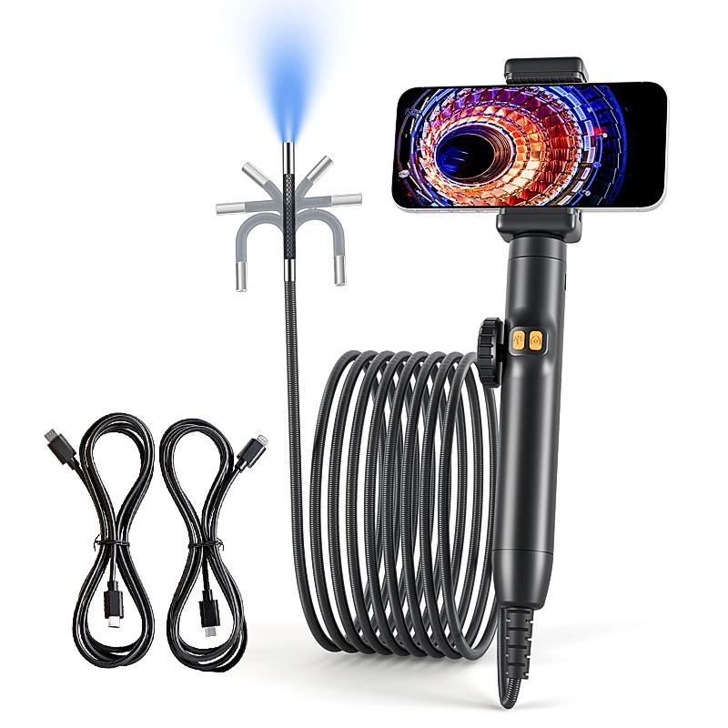 Nfutreon HD Endoscope Camera with Light 4.3" Screen Waterproof Snake Scope 16.4FT Extra Long Cable for Cars Pipes Home Repair Automotive Scan Tool