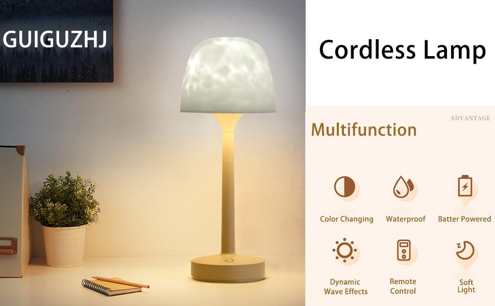 Waterproof Shower Lamp, Shower Light with 16 Color Ocean Wave Lights Projector, Lamp with & Remote,Spa-Like Mood Light for/Shower