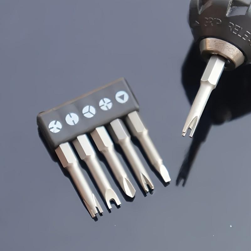 5-piece special-shaped screwdriver set - U-shaped, Y-shaped, triangular, cross-head, three-point screwdriver socket tool kit