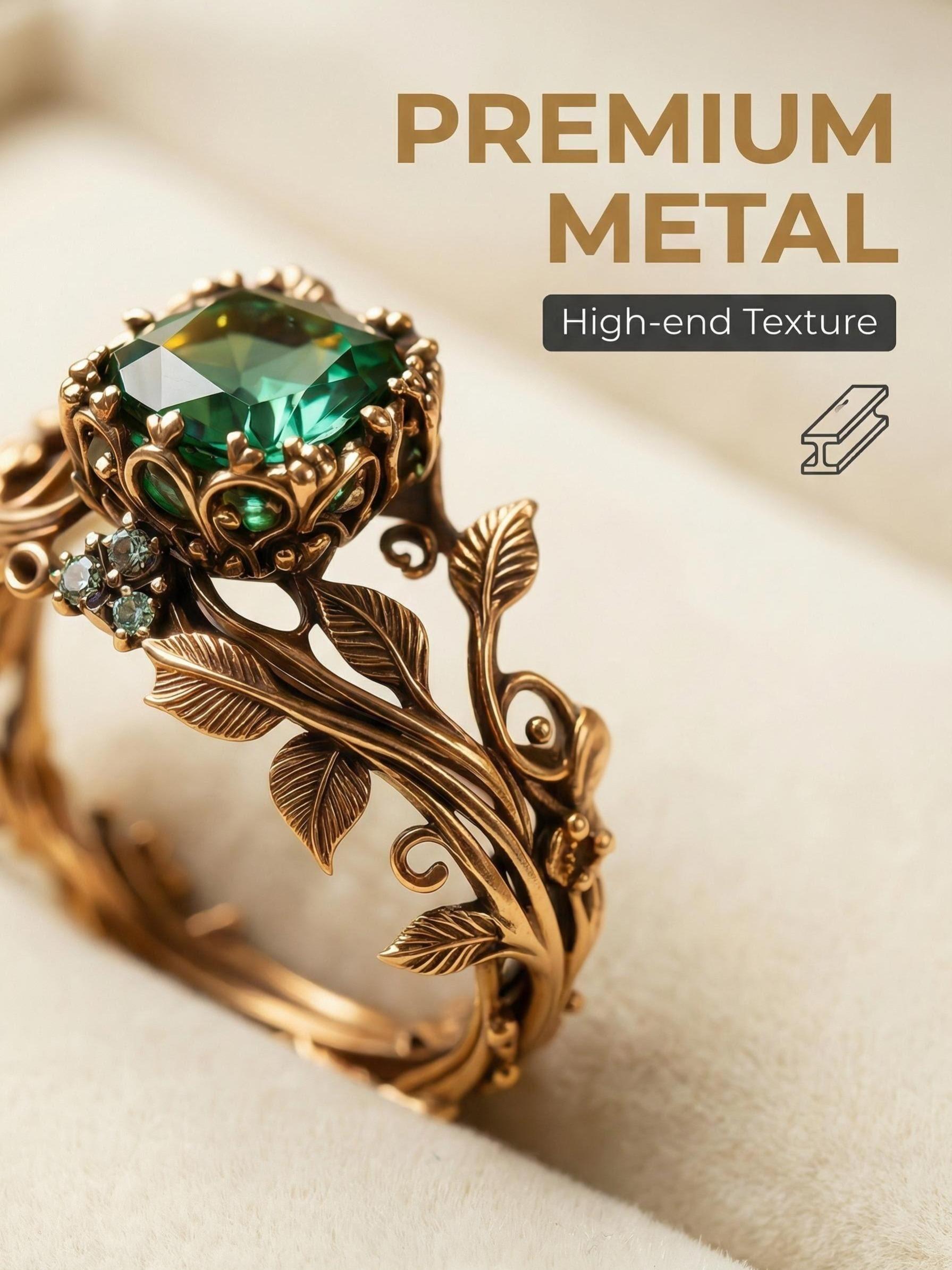 Crystal Ancient Totem Ring, Unisex Energy Base Tribal Design, Healing Spiritual Protection Jewelry, Handmade