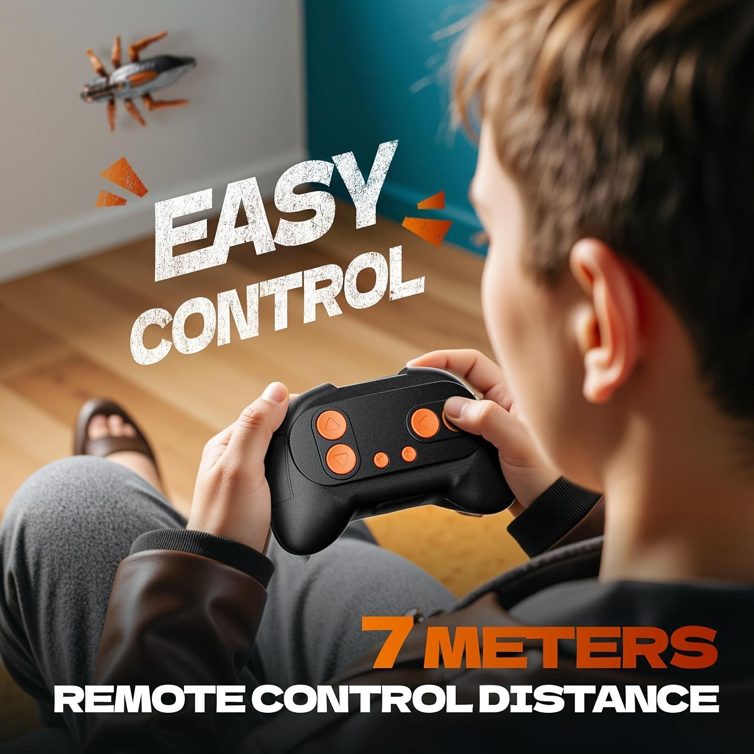 Festival Gift RC Climbing Robot Toy, Rechargeable Lizard Cockroach Toy, Wall Climber, Dual Mode Floor and Wall Driving, Durable Structure